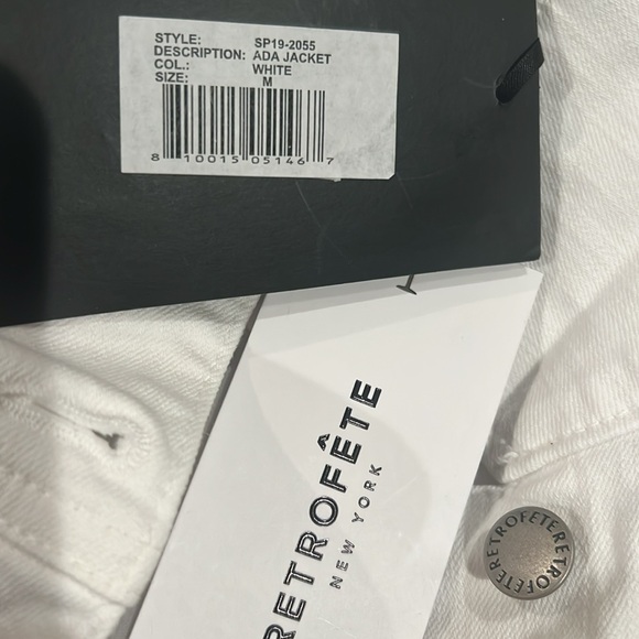 Retrofete White Jean Jacket - Picture 5 of 6